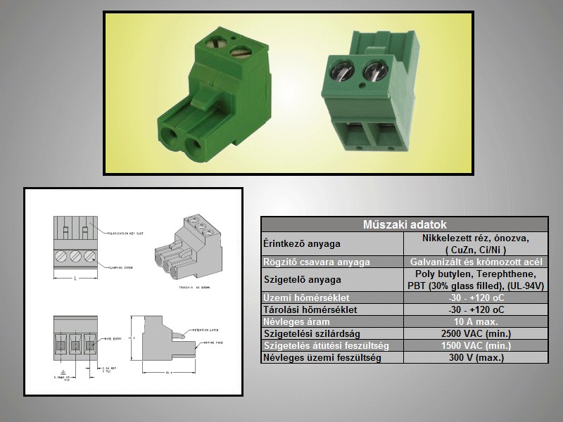 Bornier enfichable, 2 - 796634-2