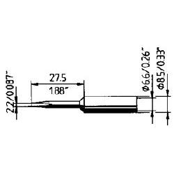 Panne de fer à souder 832-KD-LF