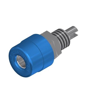 Connecteur banane, Support/socket, bleu - BIL-20-BU