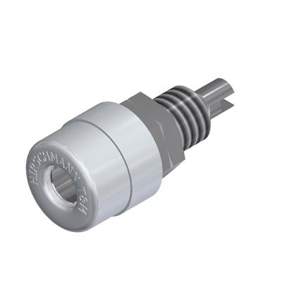 Connecteur banane, Support/socket, blanc - BIL-20-WH