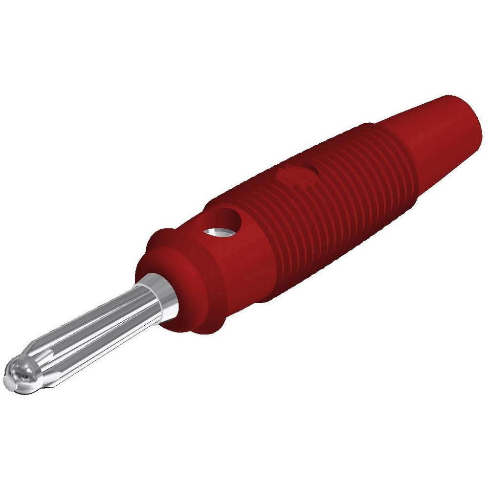 Connecteur banane, Plug, rouge - BUELA-20-K-RD
