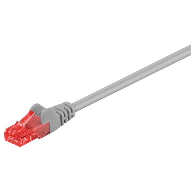 Câble réseau LAN CAT-6-100-U-UTP-GY