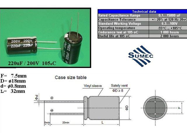 CEL220UF200V-B