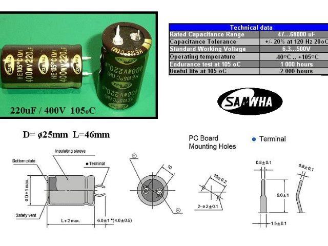 CEL220UF400V-B