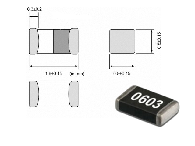 Résistance, 12k Ohms, 0.1W - CR-03FL7-12K