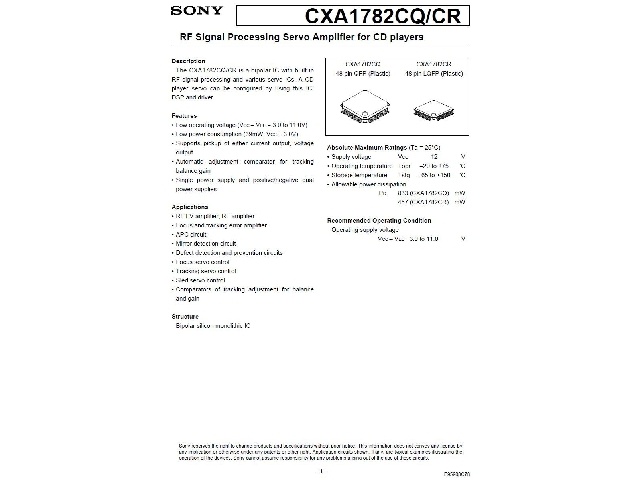 CXA1782CQ