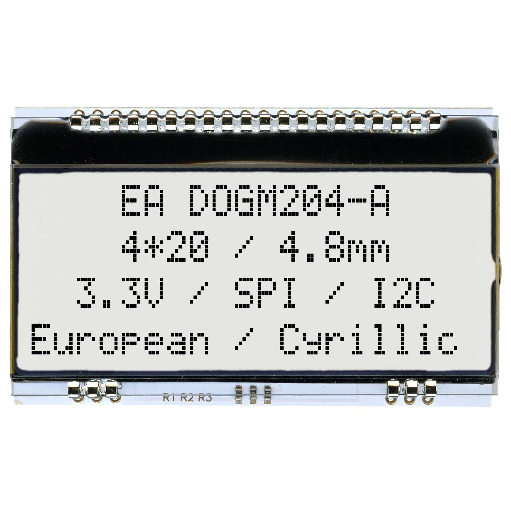Module afficheur LCD EADOGM204N-A