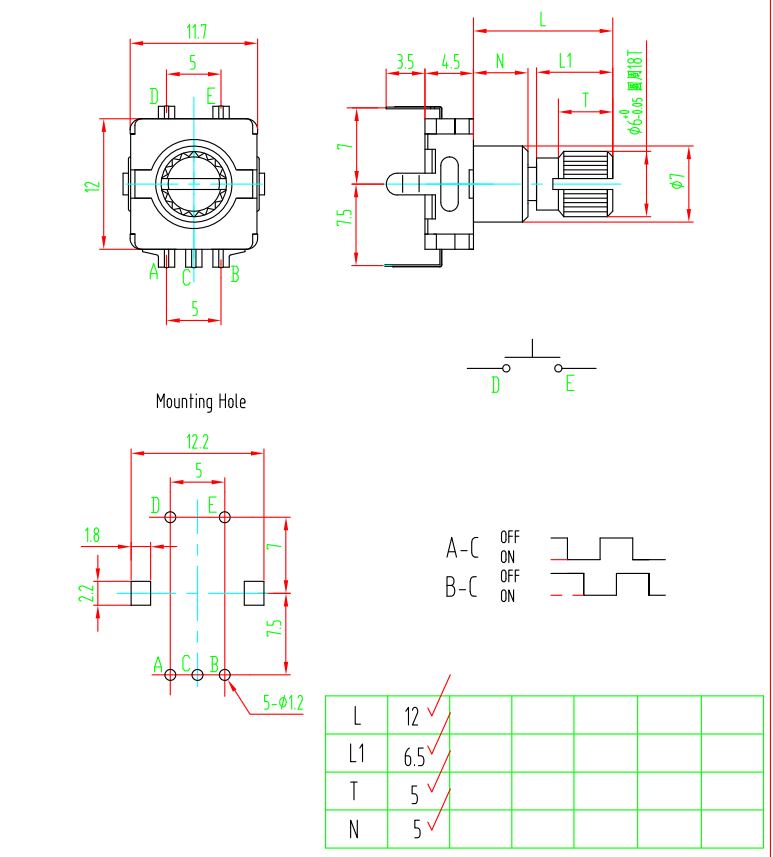 EC11E12-15P30C-SW