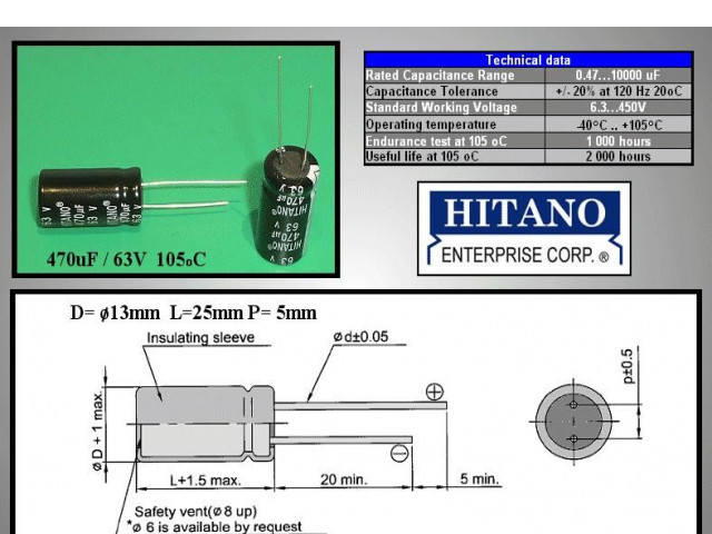 ELC470UF63P-105-H