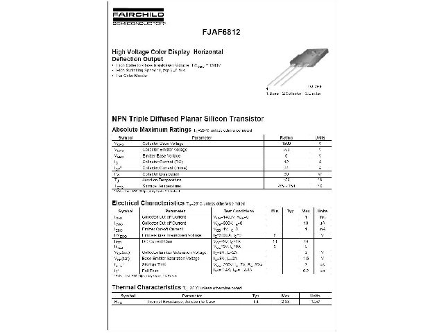 Transistor FJAF6812