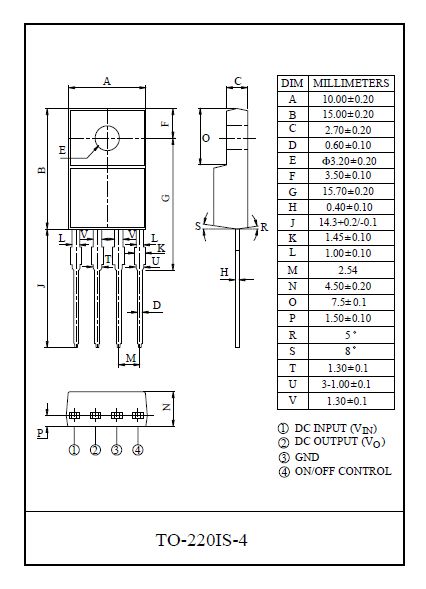 Régulateur de tension KIA278R05PI