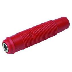 Connecteur banane, Support/socket, rouge - KUN-30-RD