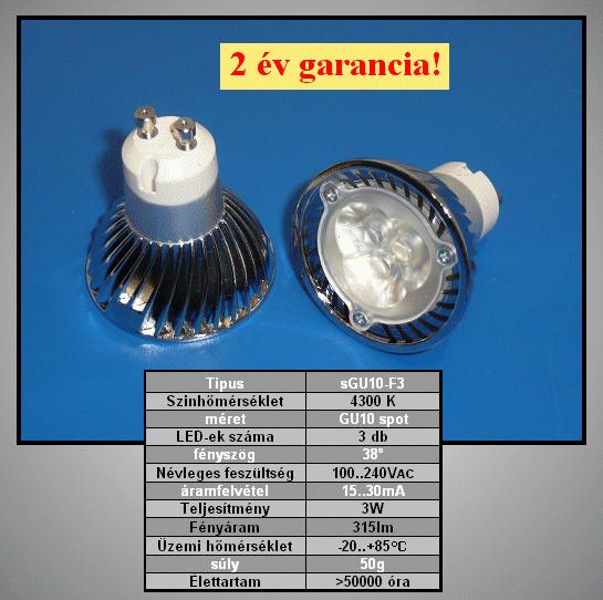 LAMP-LED-GU10F3W