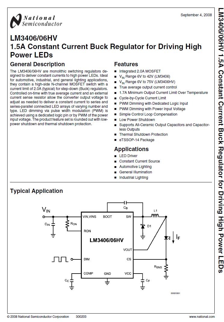 LM3406MH