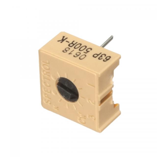 Résistance ajustable, 500 Ohms - M63P501KB40