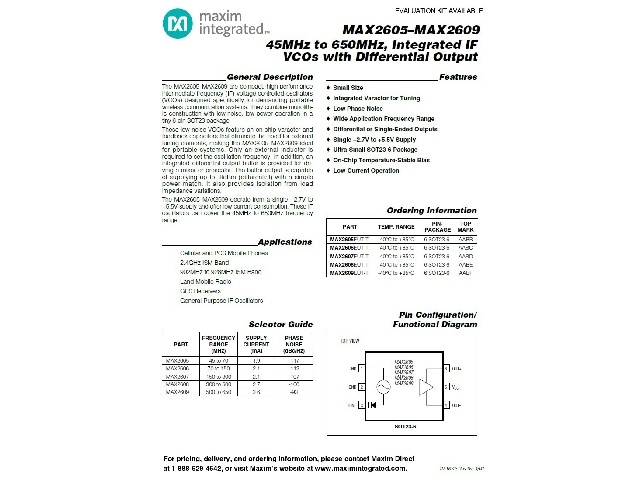 MAX2606EUT-