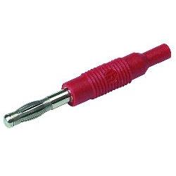 Connecteur banane, Plug, rouge - MZS-4-RD