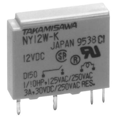 Relais électromécanique, 12VDC, SPST-NO - NY-12W-K-IE