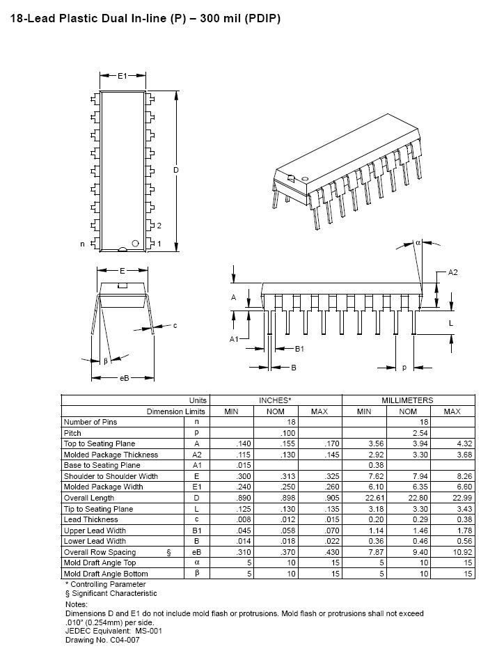 PIC16F628-20-P