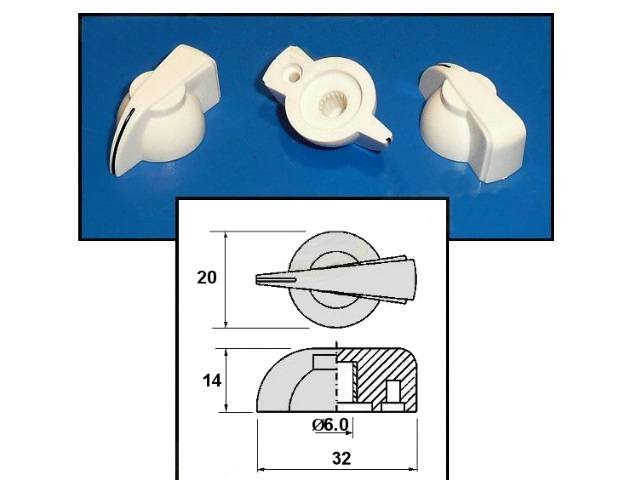 POT-KNOB51-W