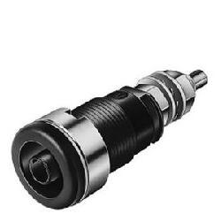 Connecteur banane, Support/socket, noir - SEB-2600-G-M4-BK