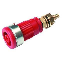 Connecteur banane, Support/socket, rouge - SEB-2600-G-M4-RD