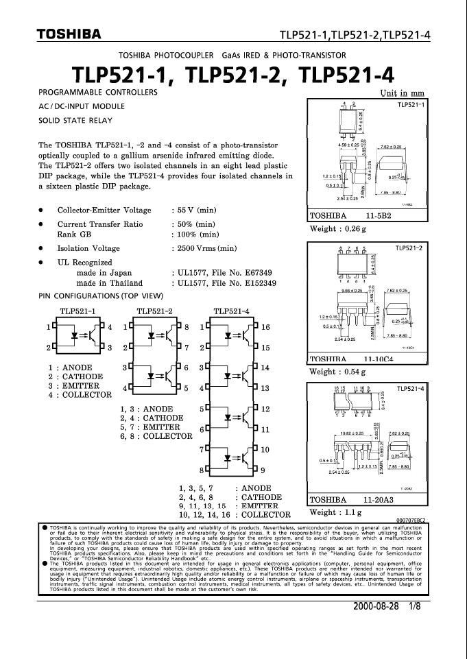 TLP521-1X