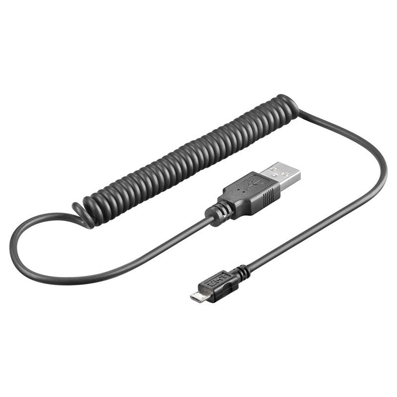 Câble USB USB-AM-B-MICRO-SPIRAL