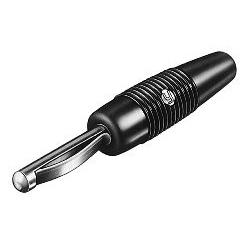 Connecteur banane, Plug, noir - VON-30-BK