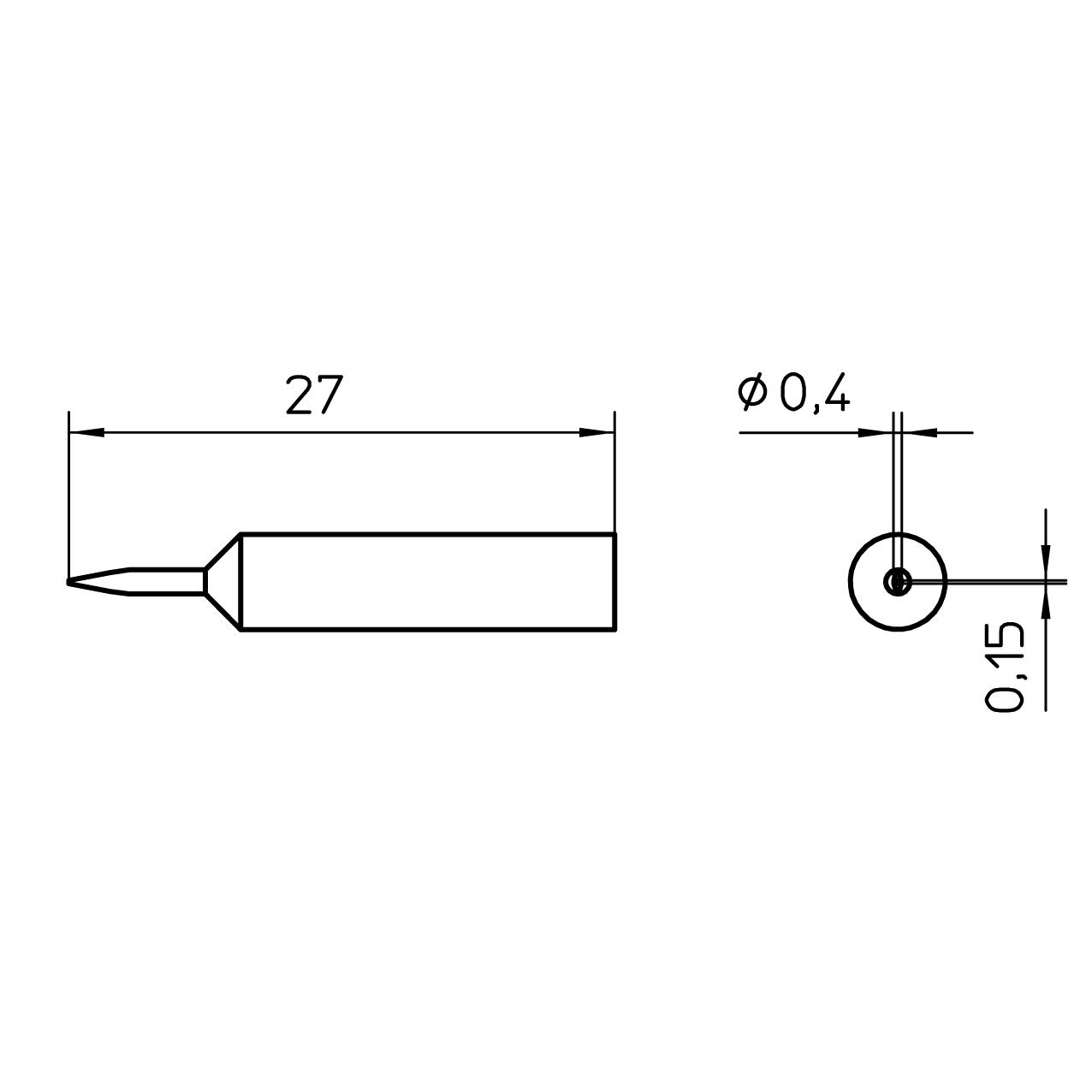 Panne de fer à souder XNT-1SC